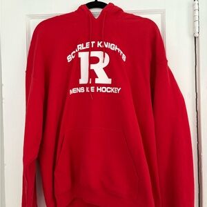 Red Rutgers Men’s Ice Hockey Hoodie
